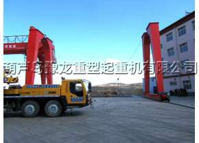 现场安装20吨双主梁门机